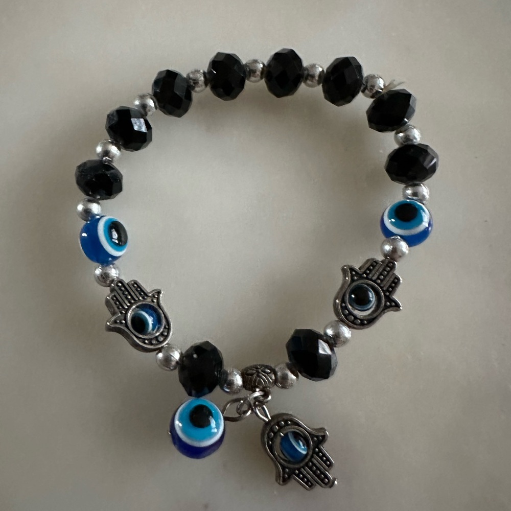Hamsa Hand 🪬and Evil Eye 🧿 Bracelet
